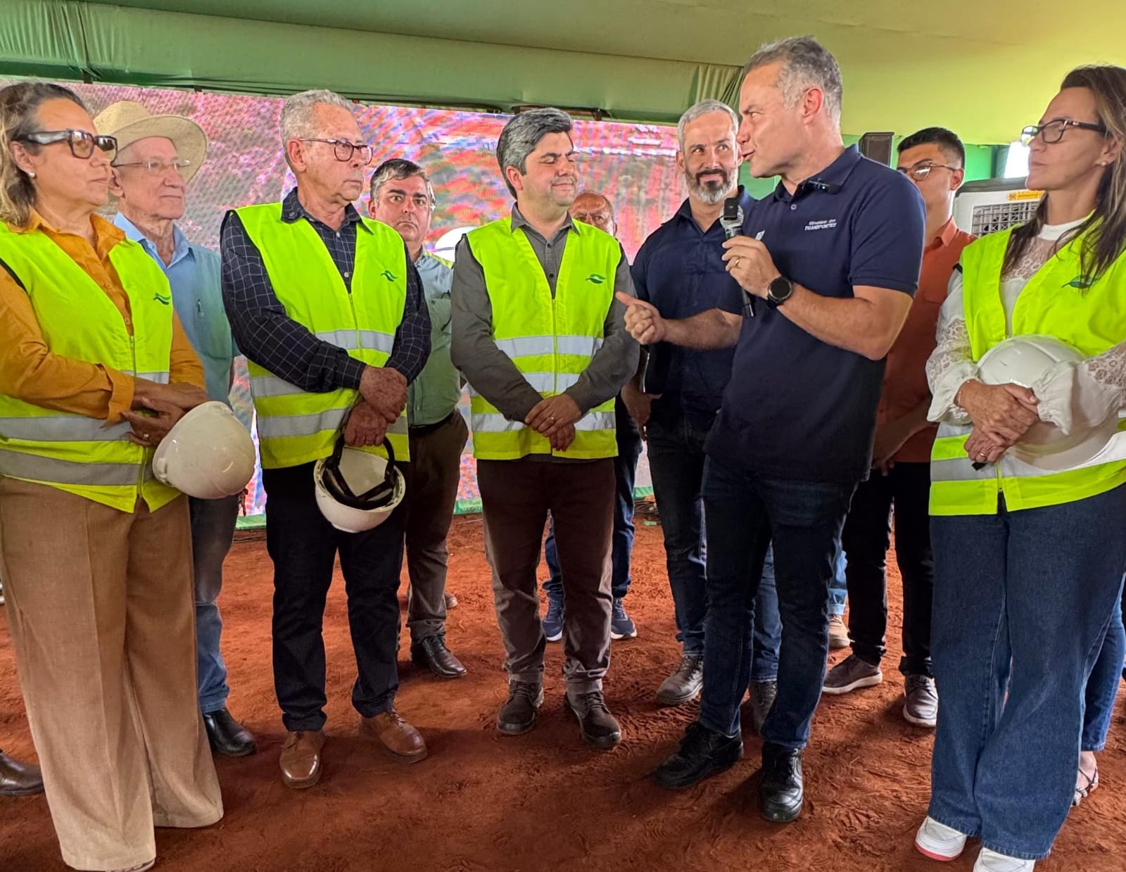 Machadinho recebe ministro dos Transportes e diretor da ANTT em vistoria às obras de duplicação da BR-153